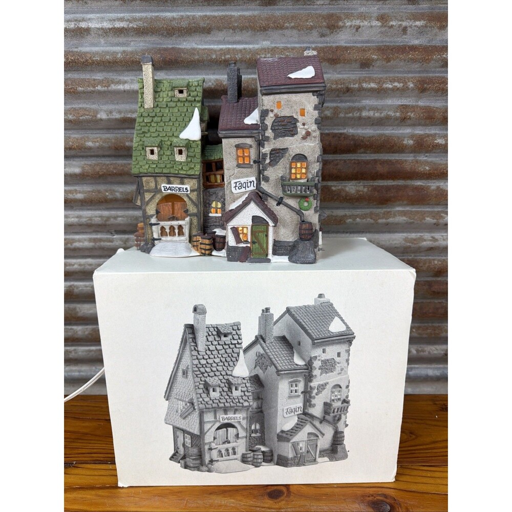 DEPT 56 DICKENS VILLAGE SERIES OLIVER TWIST FAGIN'S HIDE-A- WAY - RETIRED